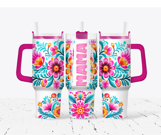 Mama Floral Tumbler