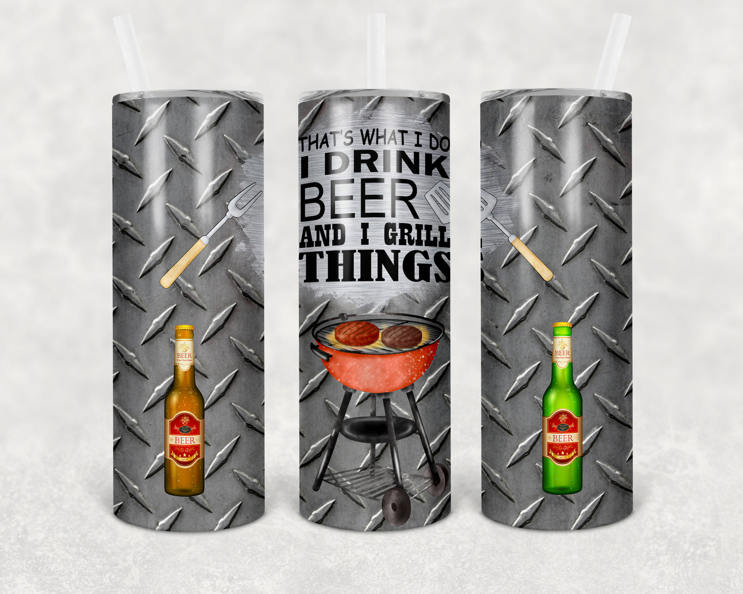 Drink Beer And Grill Things Tumbler